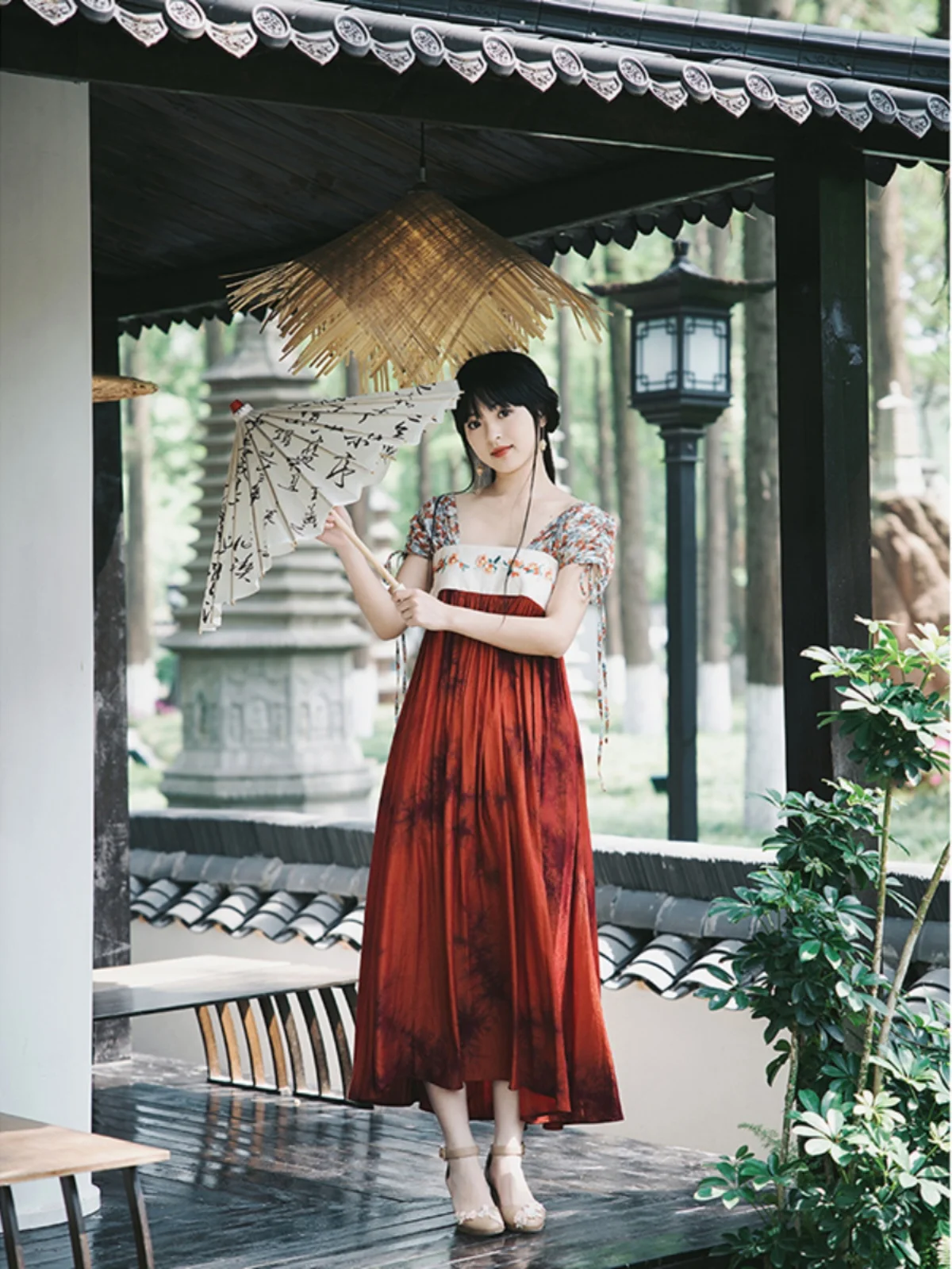 

Original Tang Sle Women's Dstring Hanfu Dr Satin Surface Mountain South Cotton HanSu Long Skirt Princ Gown