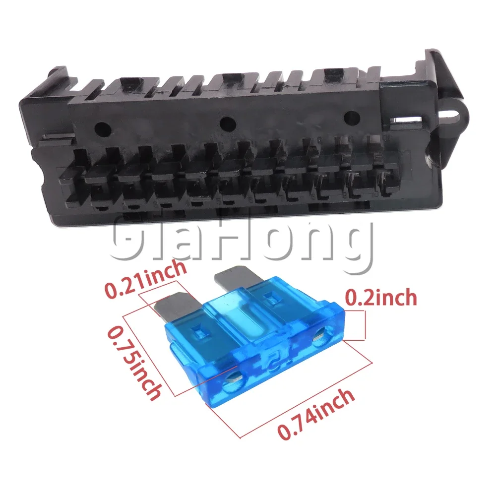 1 Set 8ways 10ways 12ways 15ways AC Assembly Middle Multiway Fuse Holder with Terminals Medium Standard Auto Circuit Fuse Box