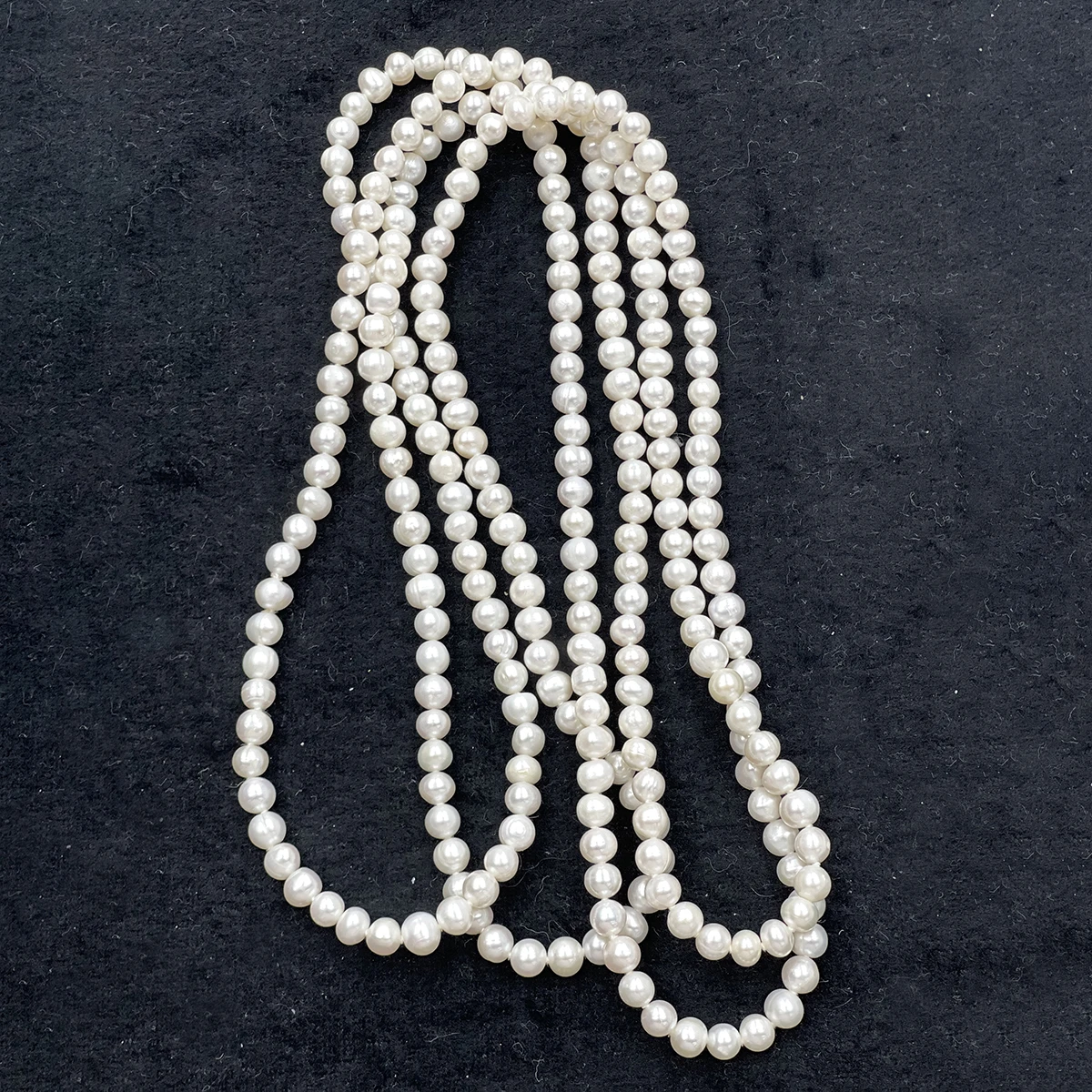 1.6 M  6-7 Mm Natural Freshwater Round Pearl Colored DIY Jewelry Making Supplies for Women Necklace Bracelet Earring Accessories