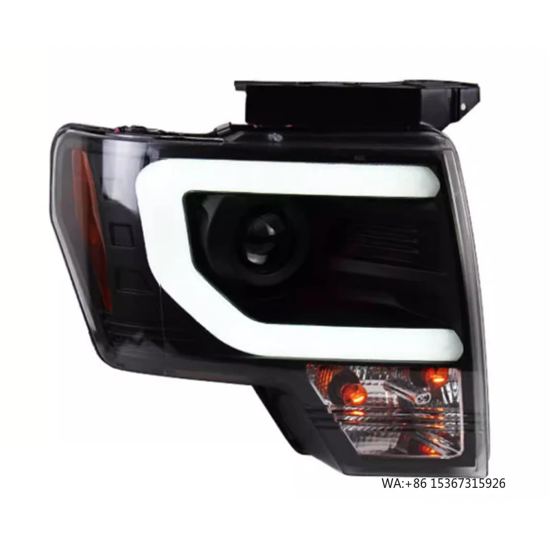 

F-150 F150 Headlight DRL Daytime Running Light Emitting Diode Headlight Lens Projector Front Light