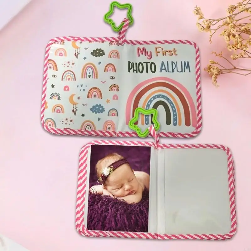 Bohemian Baby Memory Book Colorful Soft Cloth Photo Album Photo Storage Newborn Shower Gift For Infants Kids A2UB