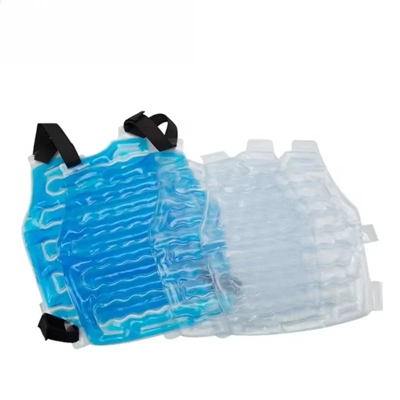 Summer Lightweight Cooling Gel Vest Pullover Body Cooler Ice Pack Hot Cold Refrigerator Vest for Summer Heat Relief