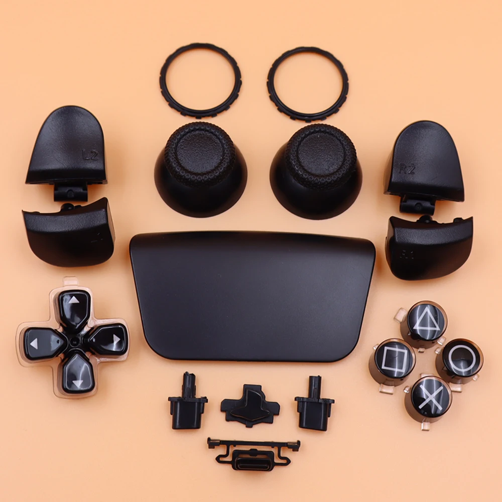 Juego completo de accesorios de botón controlador de juego para PS5 V3.0 BDM-030 d-pad teclas de cristal L1 R1 L2 R2 botón de disparo tapas de palo de pulgar