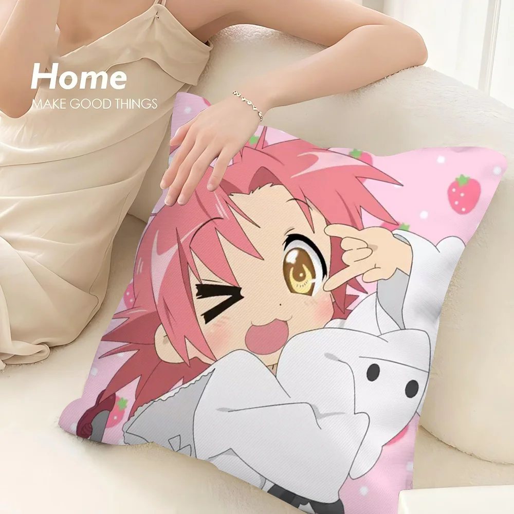 Anmie L-Lucky S-Star Pillow Case 3D Print Polyester Fiber 40*40 cm Home Sofa Throw Pillow Cover Decoration Festival Gift