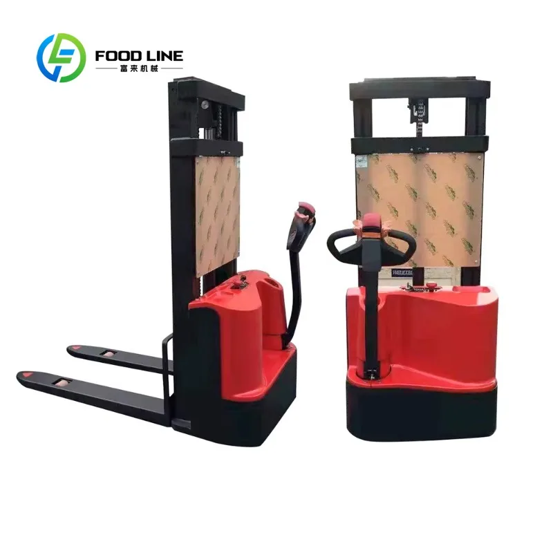 Custom electric stacker pallet lifting truck durable hydraulic lifting system warehouse goods stacking for wholesale purchasers