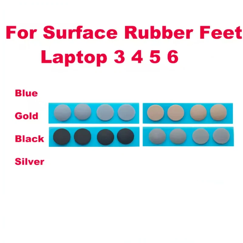 New Bottom Case Feet For Surface Laptop 3 4 5 6 Rubber Feet Gray Black Gold Blue 1867 1950 1978 1952
