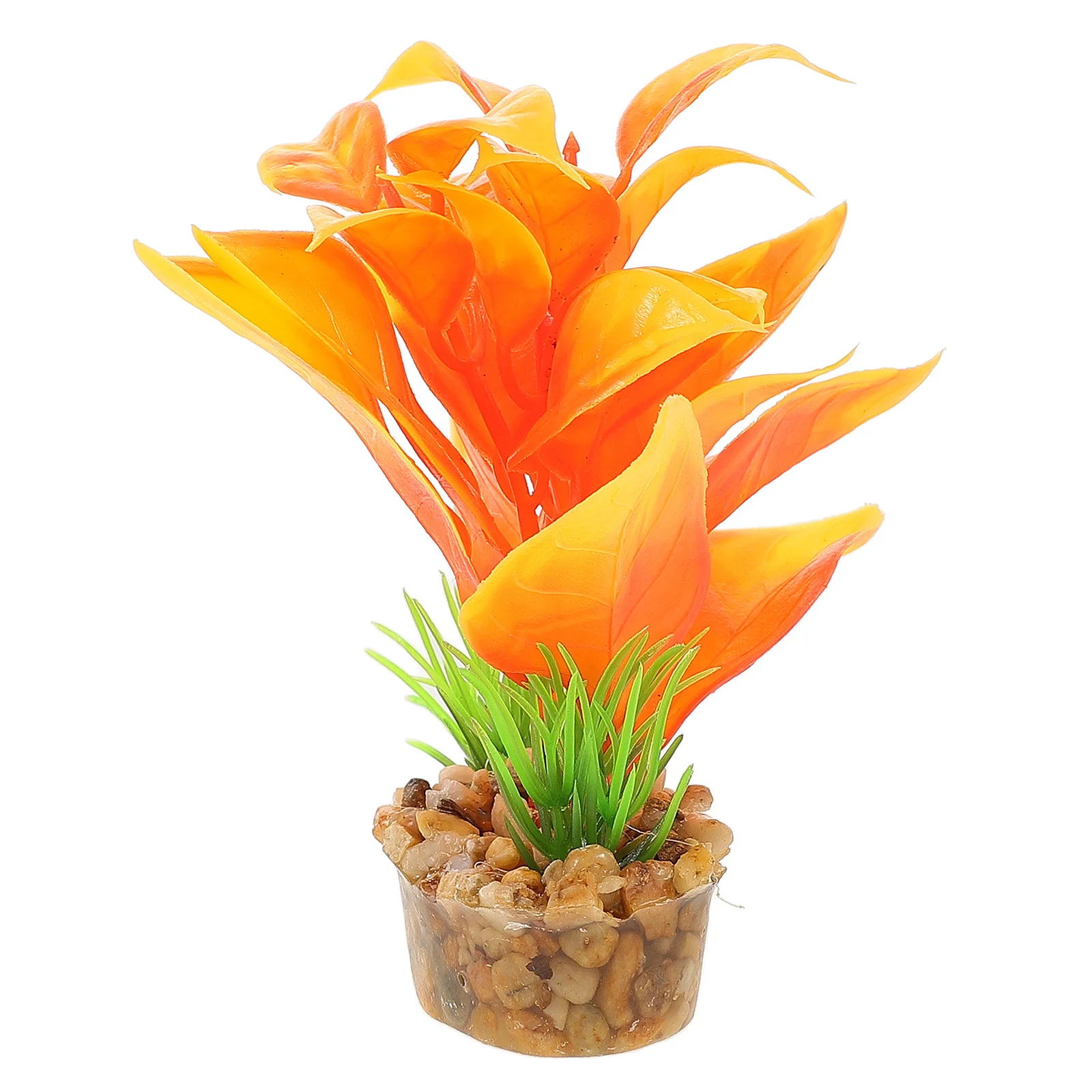 

Fish Tank Decoration Artificial Aquatic Plants Realistic Lightweight Compact Exquisite Workmanship Stimulating Habitat