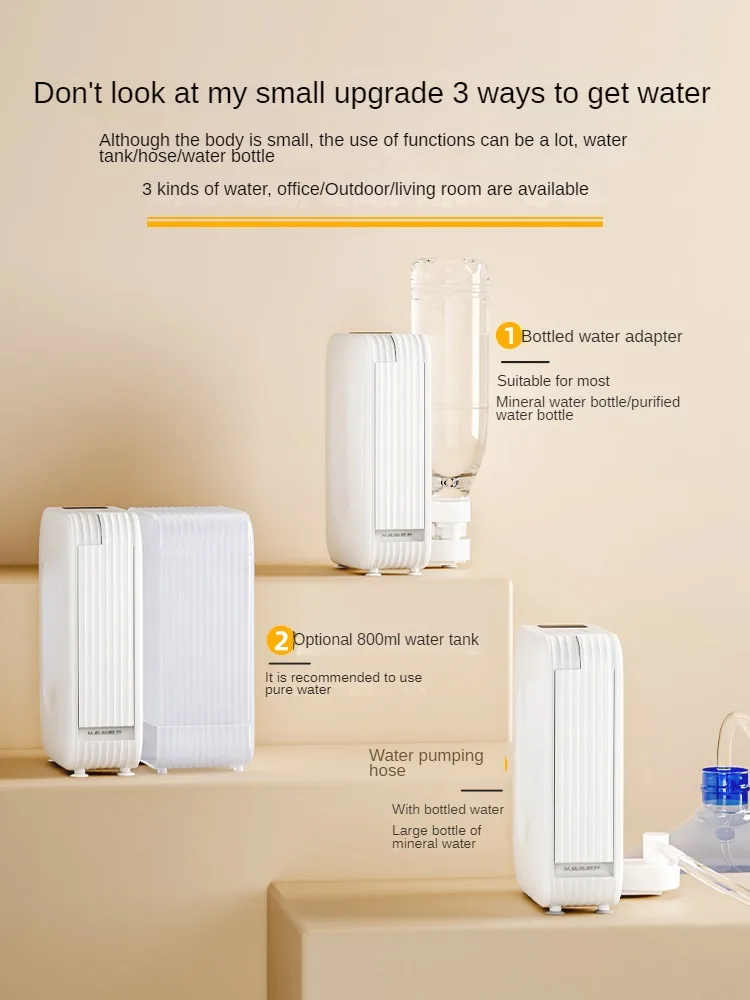 Dispenser air instan portabel 220V, Pot panas kecepatan perjalanan Mini Desktop