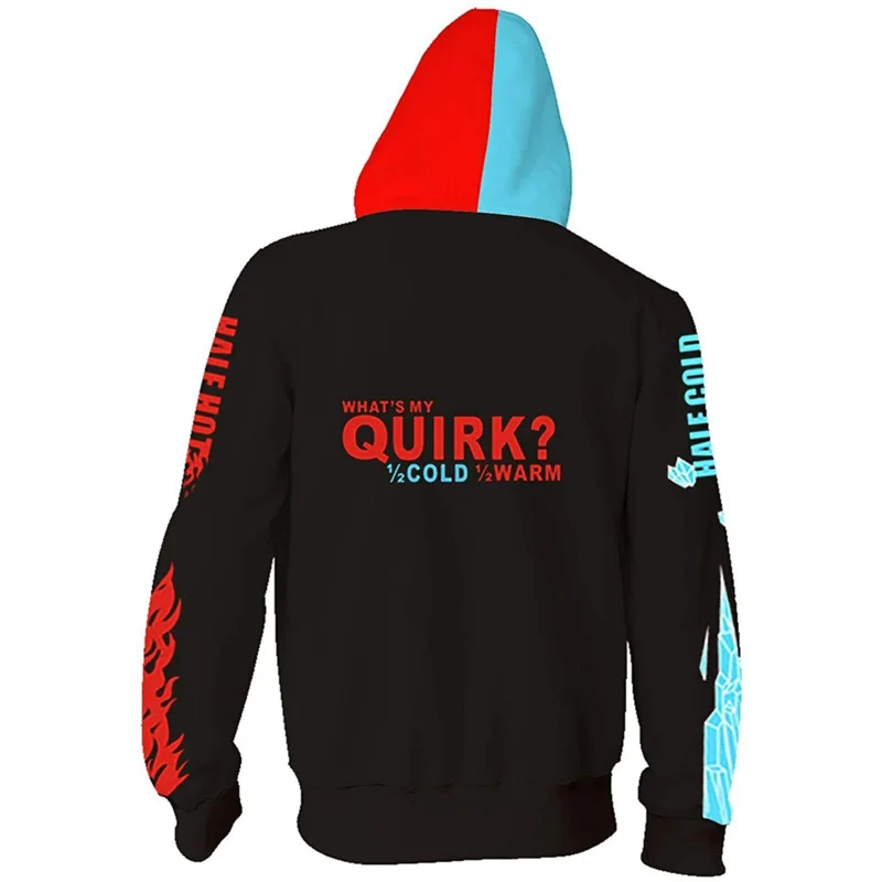 Boku No My Hero Academia Midoriya sudaderas con capucha Izuku Todoroki Shoto disfraz de Cosplay hombres mujeres sudadera uniforme escolar chaquetas abrigo