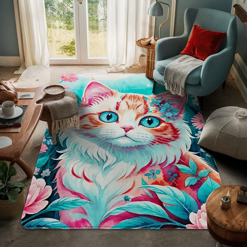 

Nordic Style Animal Pattern Floor Mat 60x 90cm Entrance Door Mat Living Room Bedroom Decorative Large Floor Mat modern