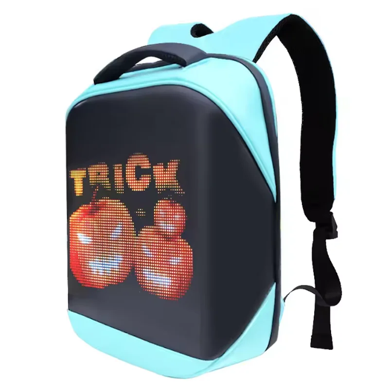 LED Backpack Full Color Screen Programmable Laptop Backpack with LED Display DIY Backpack Waterproof Shoulder Travel Backpack