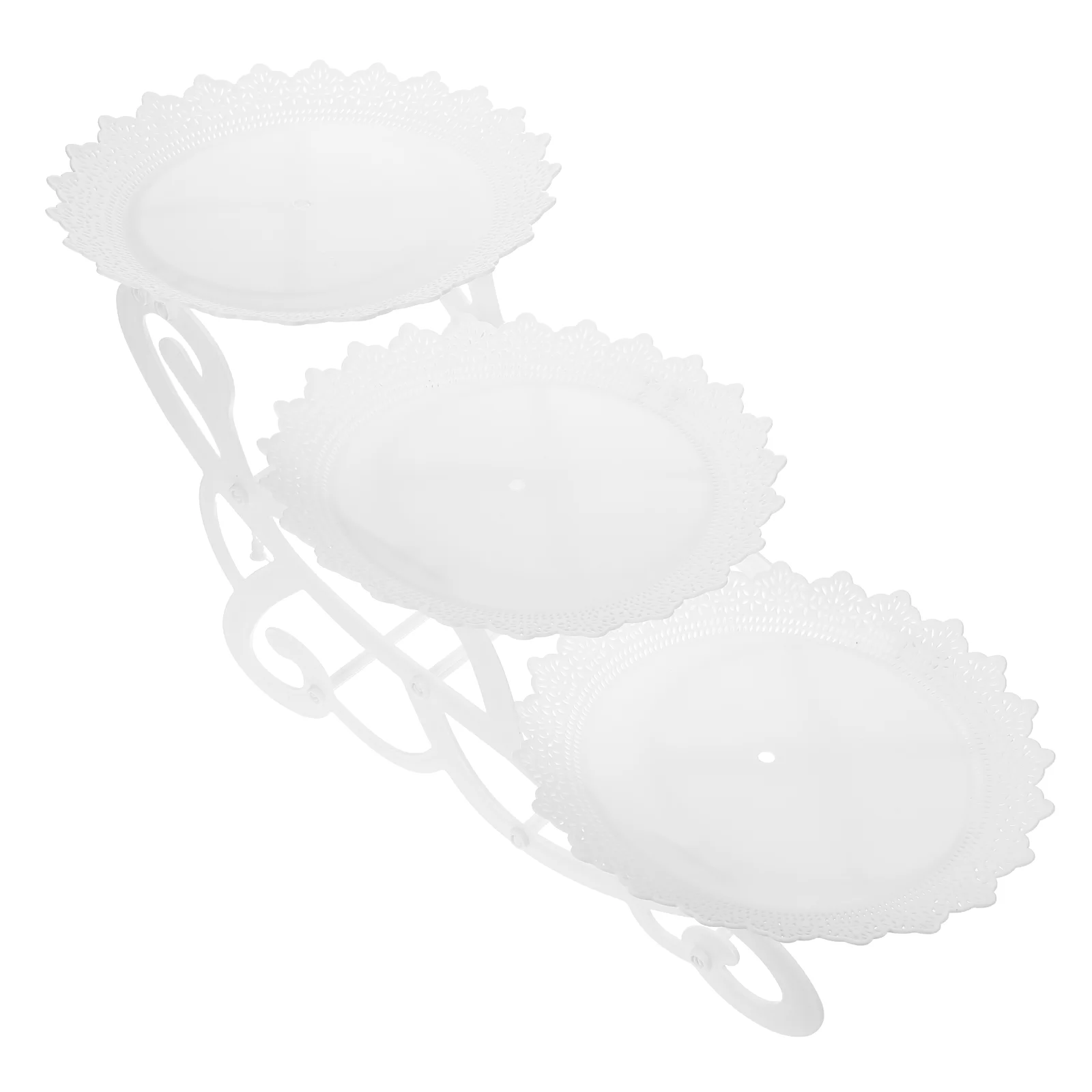 

Набор из 3-х уровневых подставок для сладостей: держатель для торта, поднос для десертов и фруктов, декоративное украшение стола для дня рождения