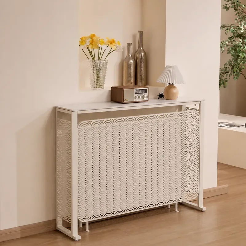 2026 New Radiator Cover with Shelf Light Luxury Living Room Decor Wall Mounted Entryway Storage Unit Modern Home Decoration