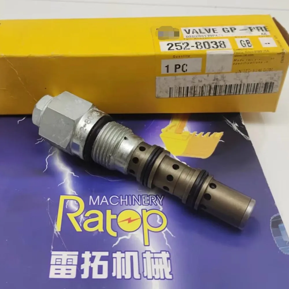 

252-8038 2528038 Relief Valve Overflow valve For 120M 140M 160M 545D 555D 621G 623G 627G 631G