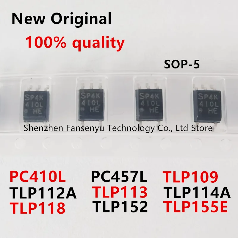 

(10piece)100% New PC410L PC457L TLP109 TLP112A TLP113 TLP114A TLP118 TLP152 TLP155E P109 P112A P113 P114A P118 P152 P155E sop-5