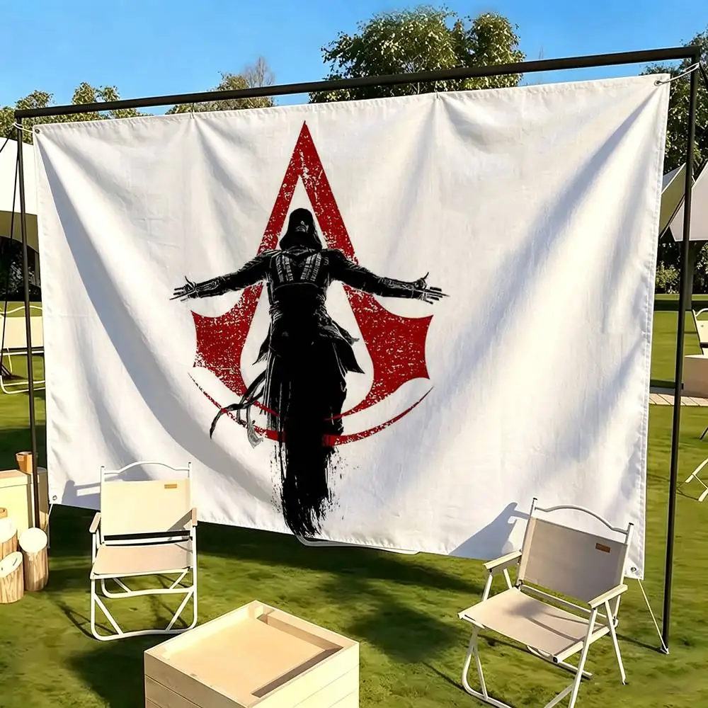 Assassins C-Creed logo  Flags for Bedrooms Home Decor Items Outdoor Decors Garage Decoration Flaga