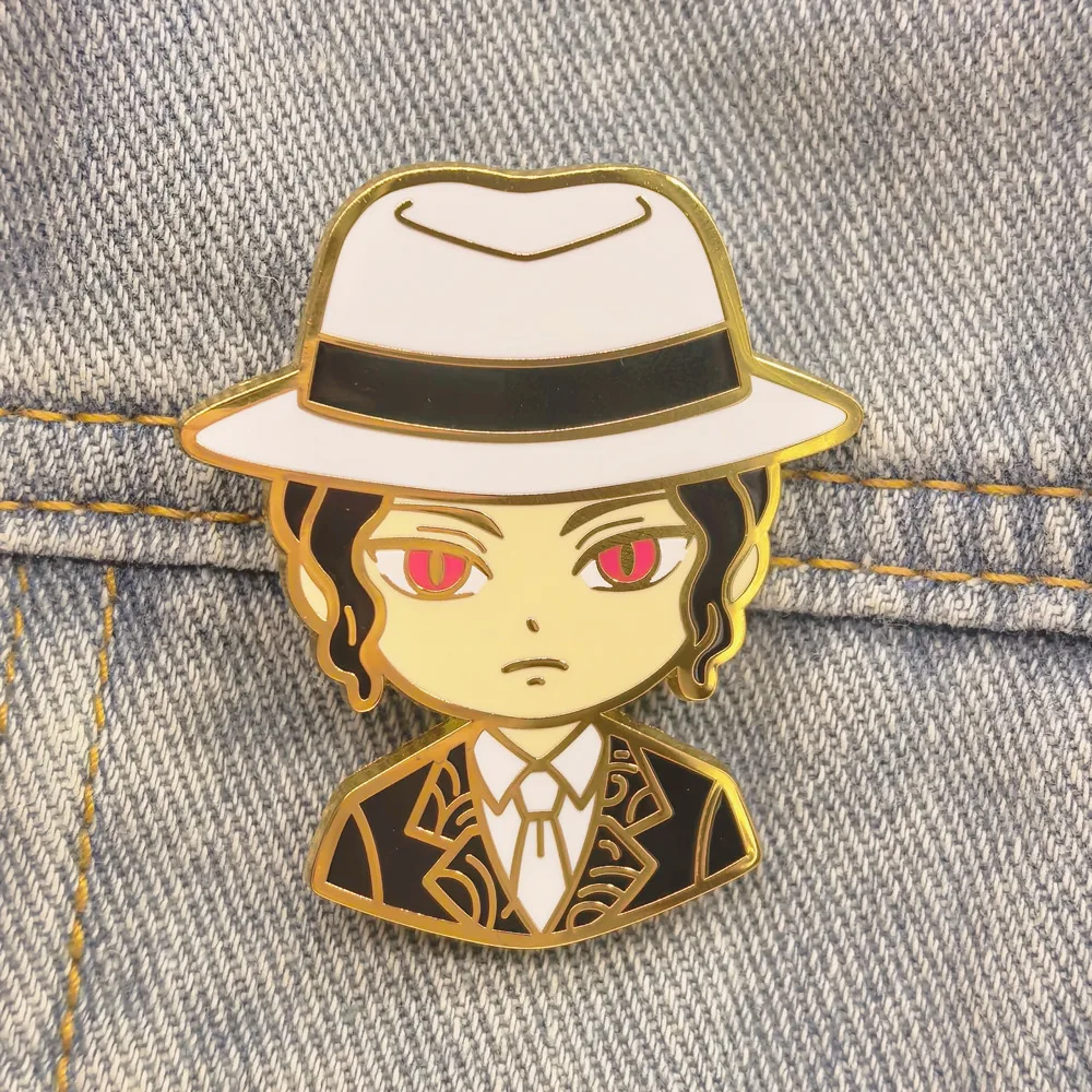 Anime Demon Slayer Pins Kimetsu No Yaiba Badges Pendant Manga Brooches for Backpack Clothing Lapel ACG Cosplay Toy Gift Decor view 5