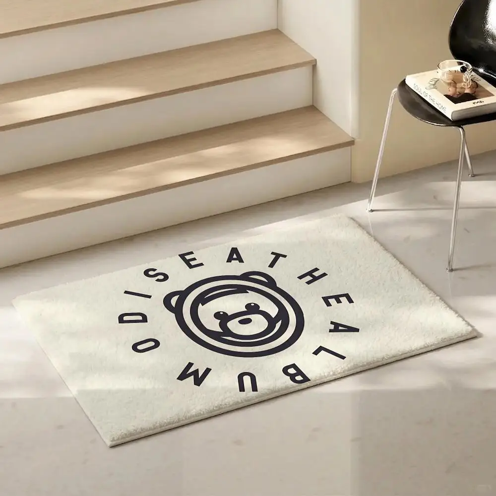 Trending Singer Ozuna Floor Mat Eco-Friendly Flannel Doormat Non-Slip Odorless Soft Short Plush Indoor Floor Rug