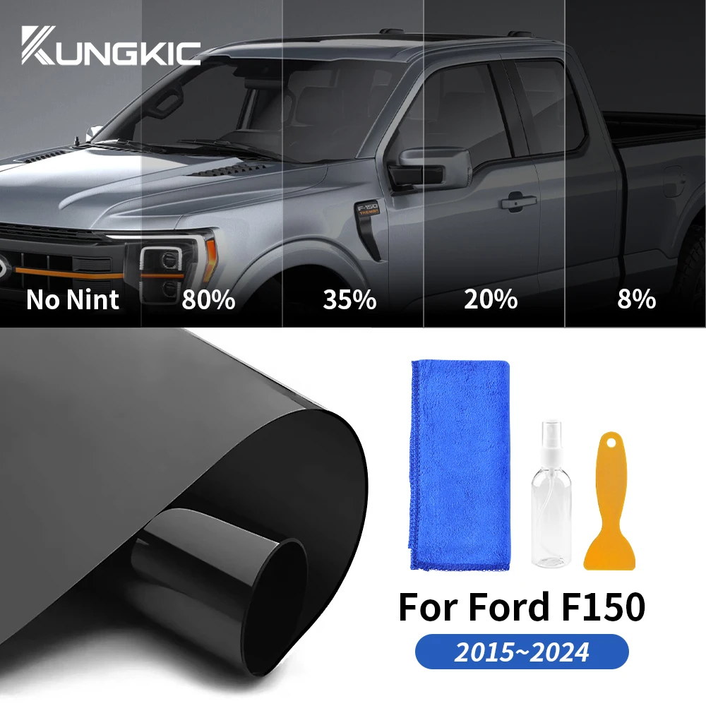 

Car Side Window Solar for Ford F150 2015-2024 Foil Film Accessories Glass Tint Explosion Protection UV % Protector Sticker Film