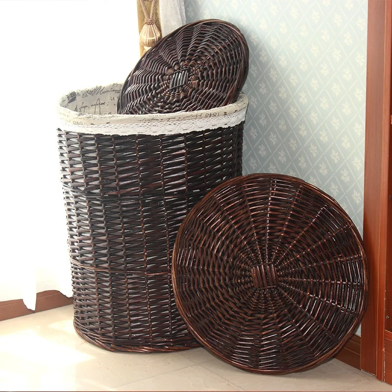 

Dirty clothes basket rattan laundry basket