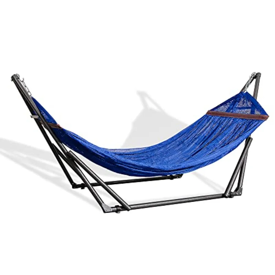 

Portable Hammock with Collapsible Steel Stand, 300 lbs Capacity, No Tools Assembly, Carrying Bag Included, Perfect for Indoor O