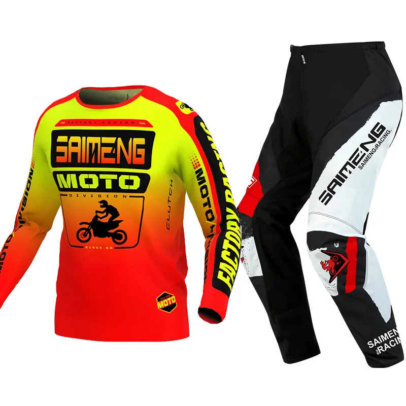 

Motochross gear set for children Dirt Bike racing suit boy girl Downhill Jersey Pant Kits Youth Children Motorcycle 4 5 6 7 8 9