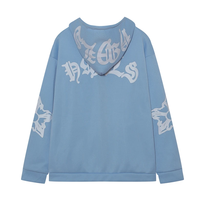 Neuer Damen Street-Style Hoodie mit Schaumstoff-Reißverschluss Europäische & Amerikanische Mode Lässiger Komfortabler Schnitt Kapuzenpullover – Detail 4