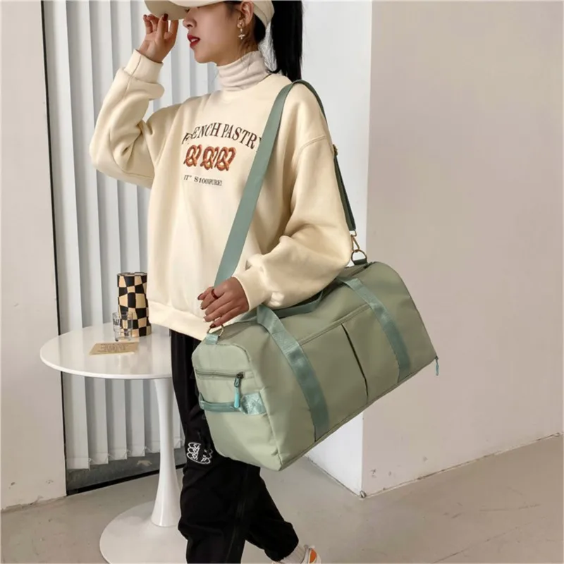 Women Shoulder Bag Travel Top-handle Bag Solid Color Oxford Ladies Bags For Women Tote Crossbody Bags