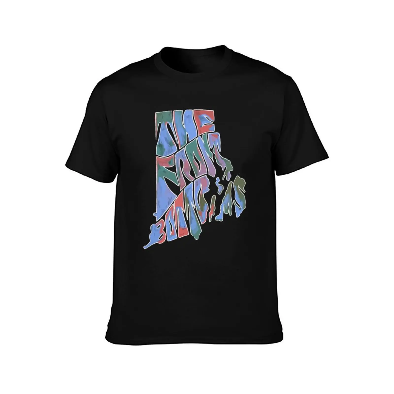 The Front Bottoms Merch Front Bottoms Melted T-Shirt, Summer Casual Cotton Tee, Oversized Streetwear Tops, Vintage Graphic Print