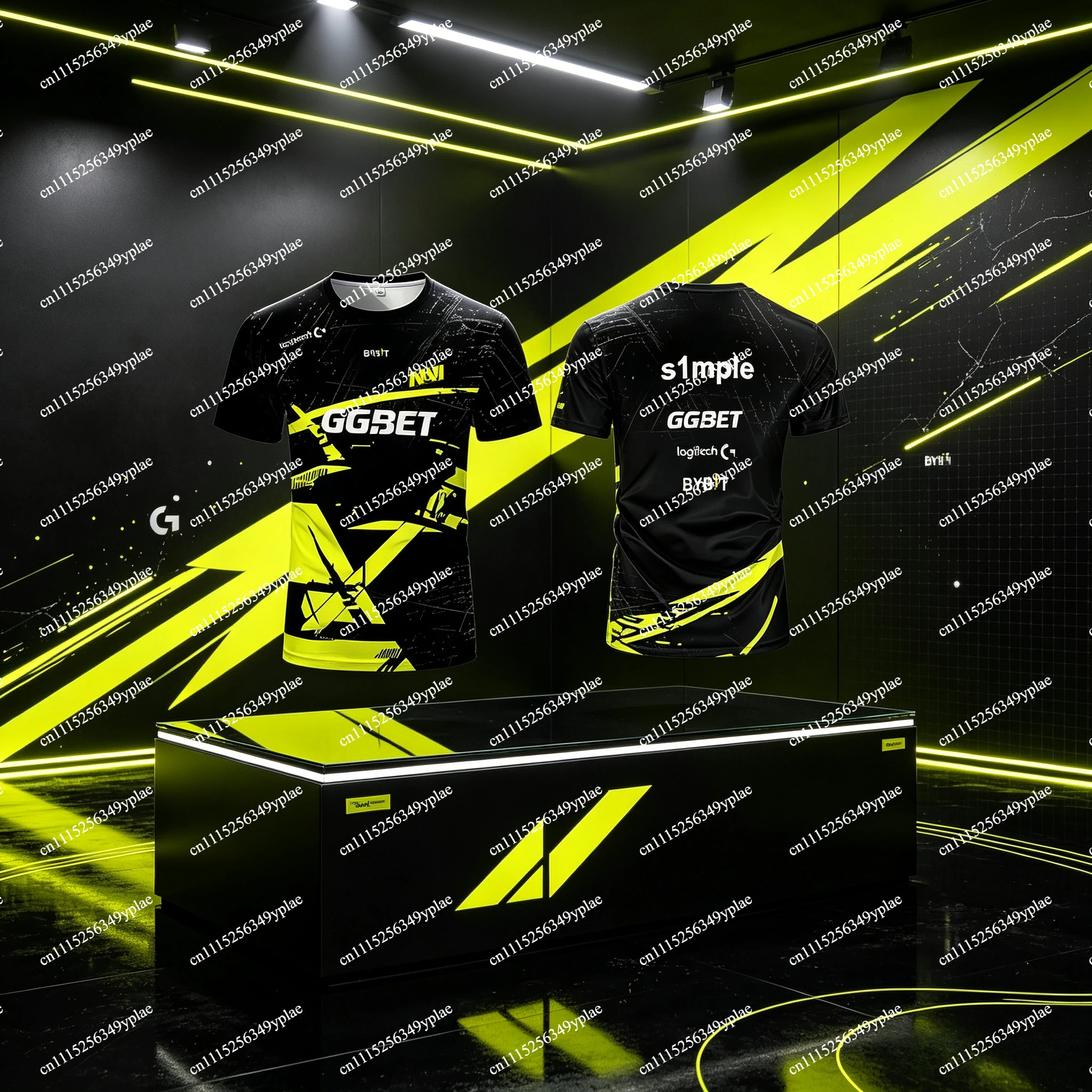NAVI 2023 CS:GO Jersey for Men Women, s1mple Gamer Graphic Tee, Oversized E-Sports Top Gamer Streetwear Athletic Tee