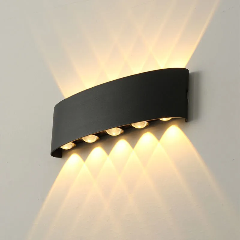 Imagem -05 - Outdoor Waterproof Led Wall Light Ip65 Varanda Jardim Lâmpada de Parede Interior Quarto Cabeceira Decoração Lâmpada de Iluminação de Alumínio