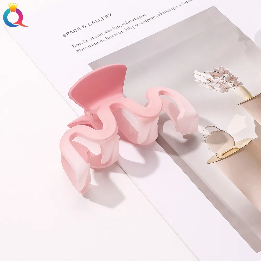 الكورية ins ماتي لون مشبك شعر كليب شخصية تصميم لطيف الوردي دبوس الشعر الحلو مزاجه زهرة انتزاع كليب النساء