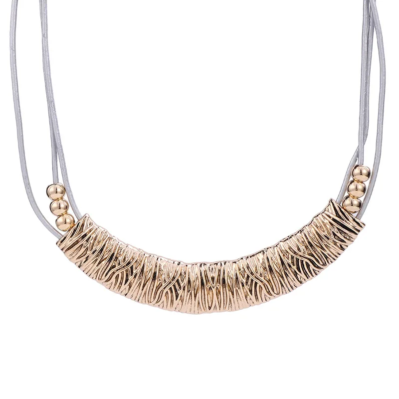 

Kaseakia Statement Irregular Pendant Jewelry Trendy Collarbone Chain Chunky Necklace for Women