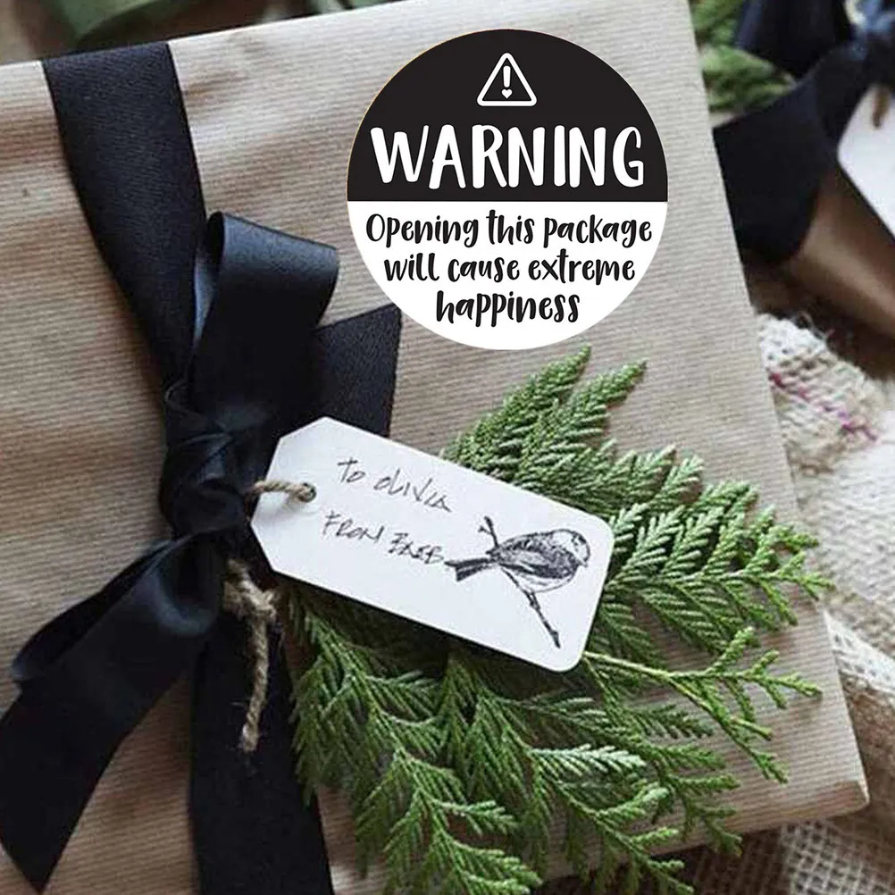 

2 Rolls New Year Stickers Self-Adhesive Festive Decals for Gift Wrapping Envelopes Candy Bags School Papers Decorative Sealing