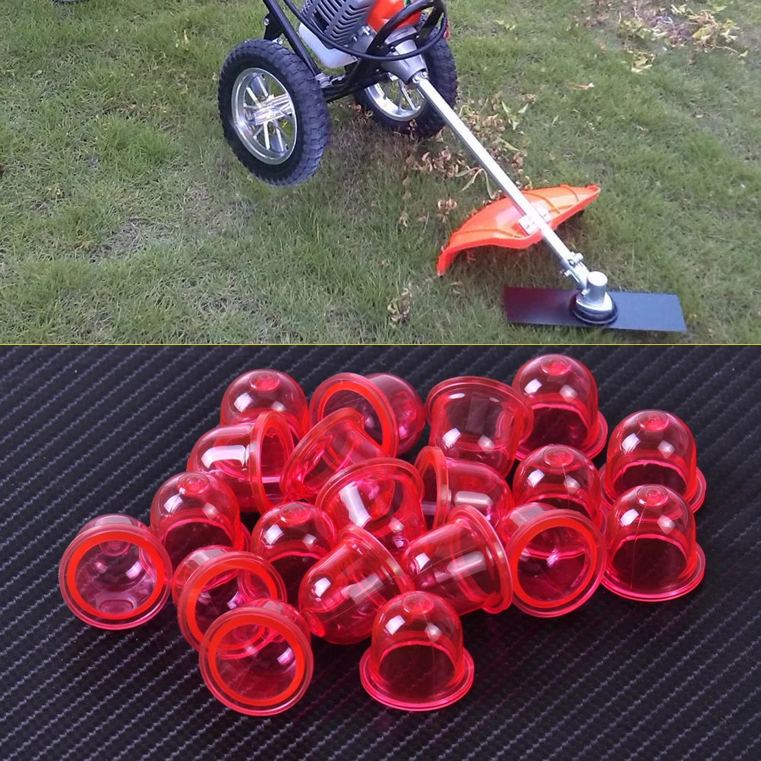 

LETAOSK 20pcs Red Primer Bulb Pump Oil Bubble fit for Walbro Poulan Craftsman Weed Eater WA WT 530035497 188-16