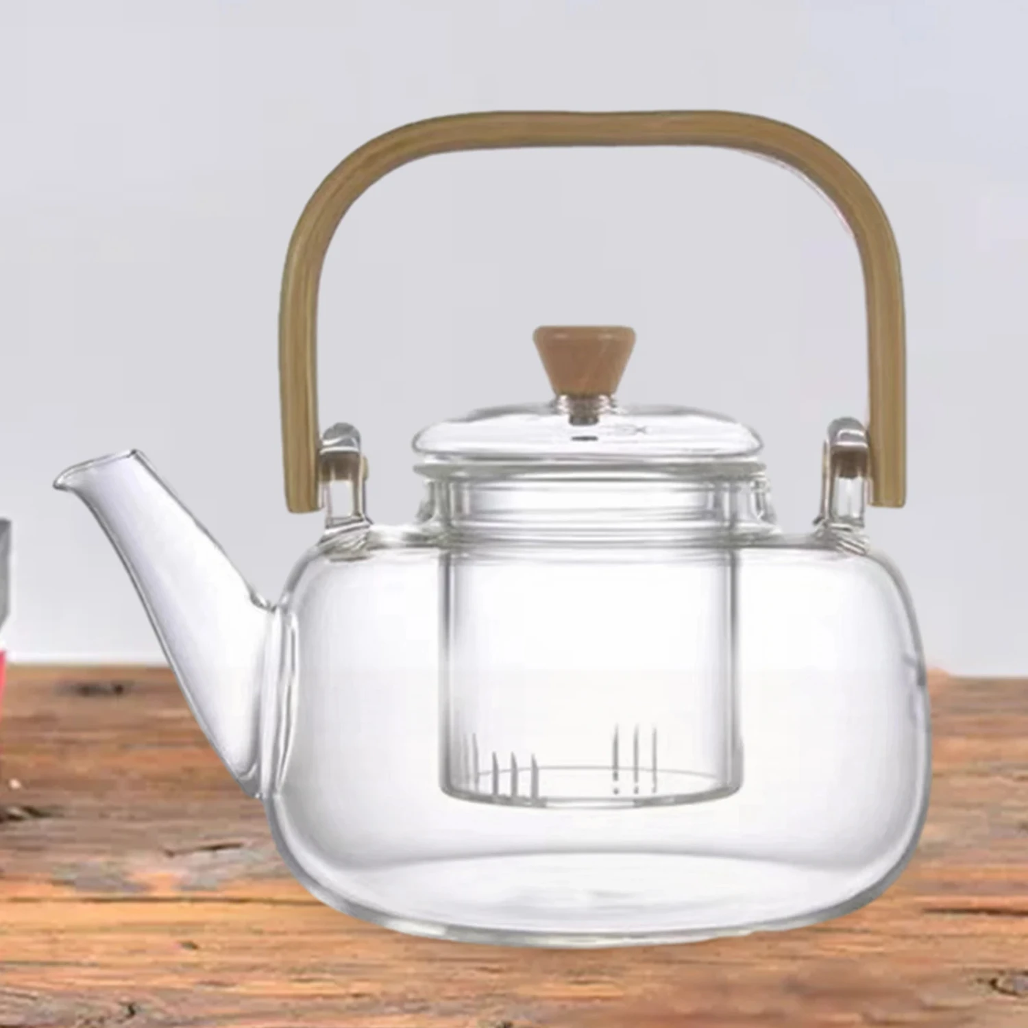 

Glass Teapot Tea Kettle Kung Fu Tea with Removable Strainer Hotel Tea House