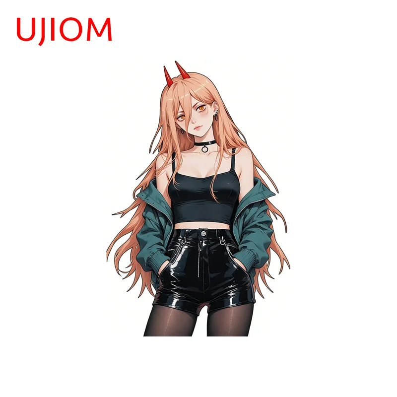 UJIOM Power Chainsaw Man Anime Wall Sticker Seductive Waterproof  Adhesive Vinyl Decal Suitable For Attractive Chambre Decor