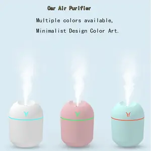 250ML USB Mini Air Humidifier Aroma Essential Oil Diffuser For Home Car Ultrasonic Mute Mist Maker Diffuser with LED Color Lamp