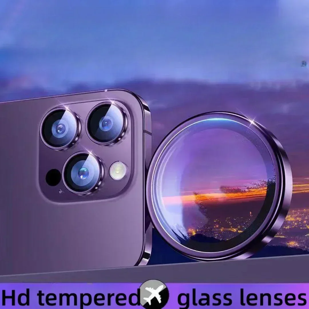 Camera Lens Protector Glass for IPhone 11 12 13 14 Pro 15 Promax  Full Cover Lens Metal Protector Ring for 15 Plus Camera Film