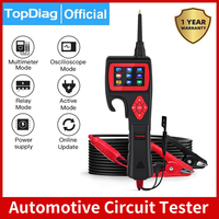 Topdiag P200 Power Scan Car Electric Probe Pen Circuit Tester Automotive Battery Relay Injector Auto Tester Car Diagnostic Tool