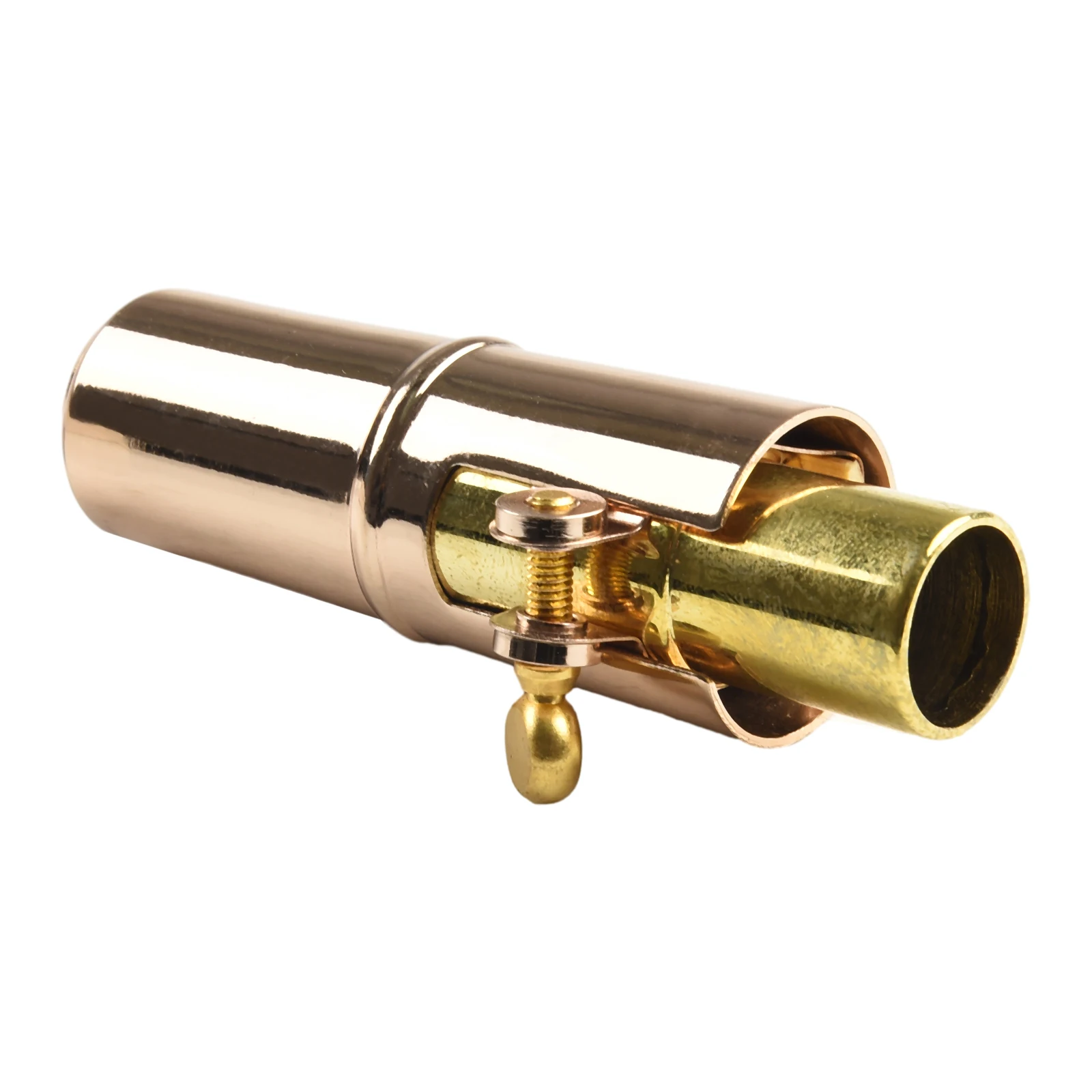 Brass For Alto Sax Mouthpiece with Metal Ligature and Cap Replacement Part for Saxophone Accessories Lightweight and