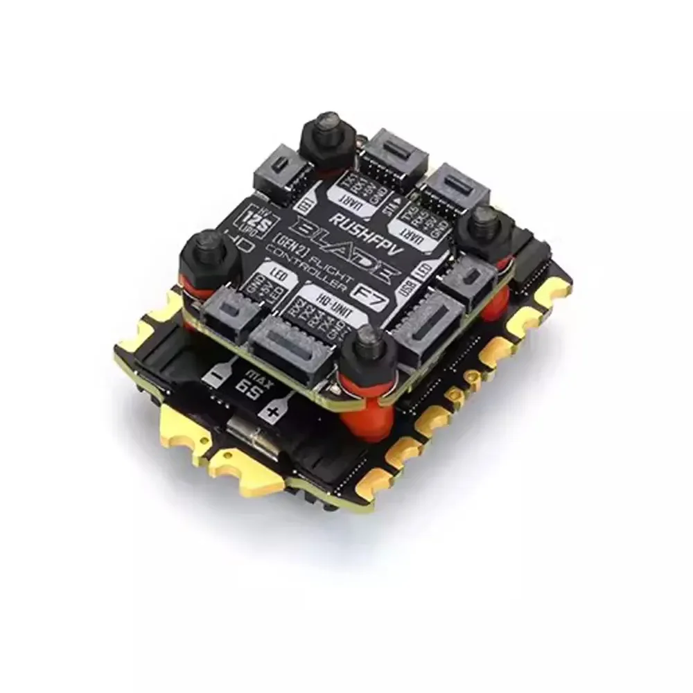 RUSHFPV BLADE V2 F722 Analog / Digital Mini Flight Controller and 50A/60A 3-6S BLHeli_32 4-in-1 Brushless ESC For RC FPV Drone