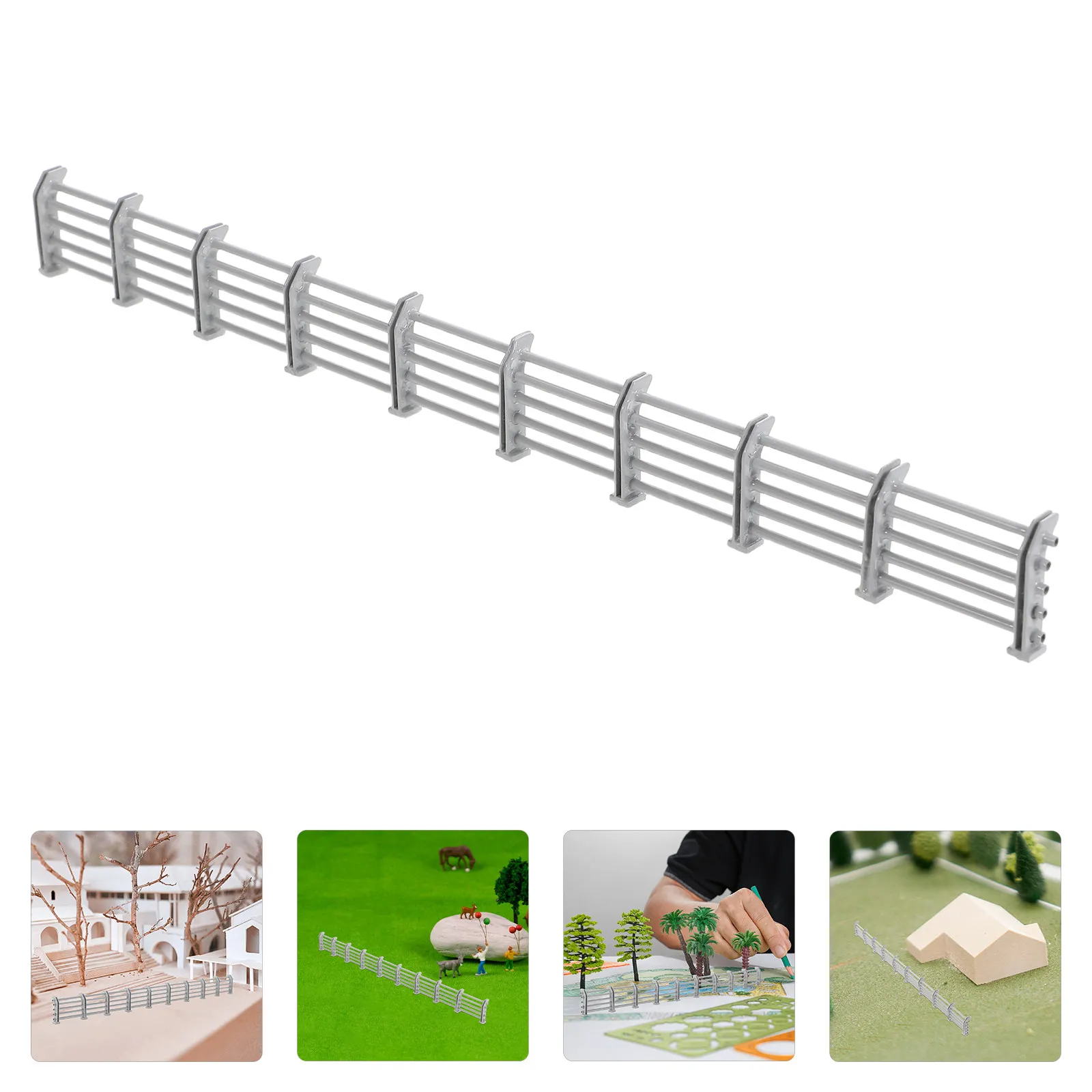 

Железнодорожный мини-барьер для дорог, серый, масштаб 1:87, микро-ландшафт, дорожное ограждение, аксессуары для диорамы, декор для песочницы