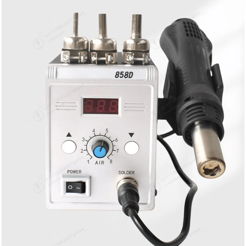 Hot Air Gun Welding Table 858D Adjustable Temperature Anti-static Digital Display Constant Temperature Dismantling Welding Table