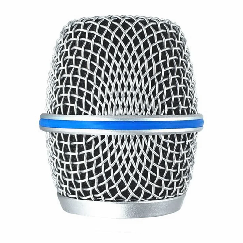 Microphone Replacement Head Steel Mesh Handheld Microphone Grill Mesh Head for Beta87A