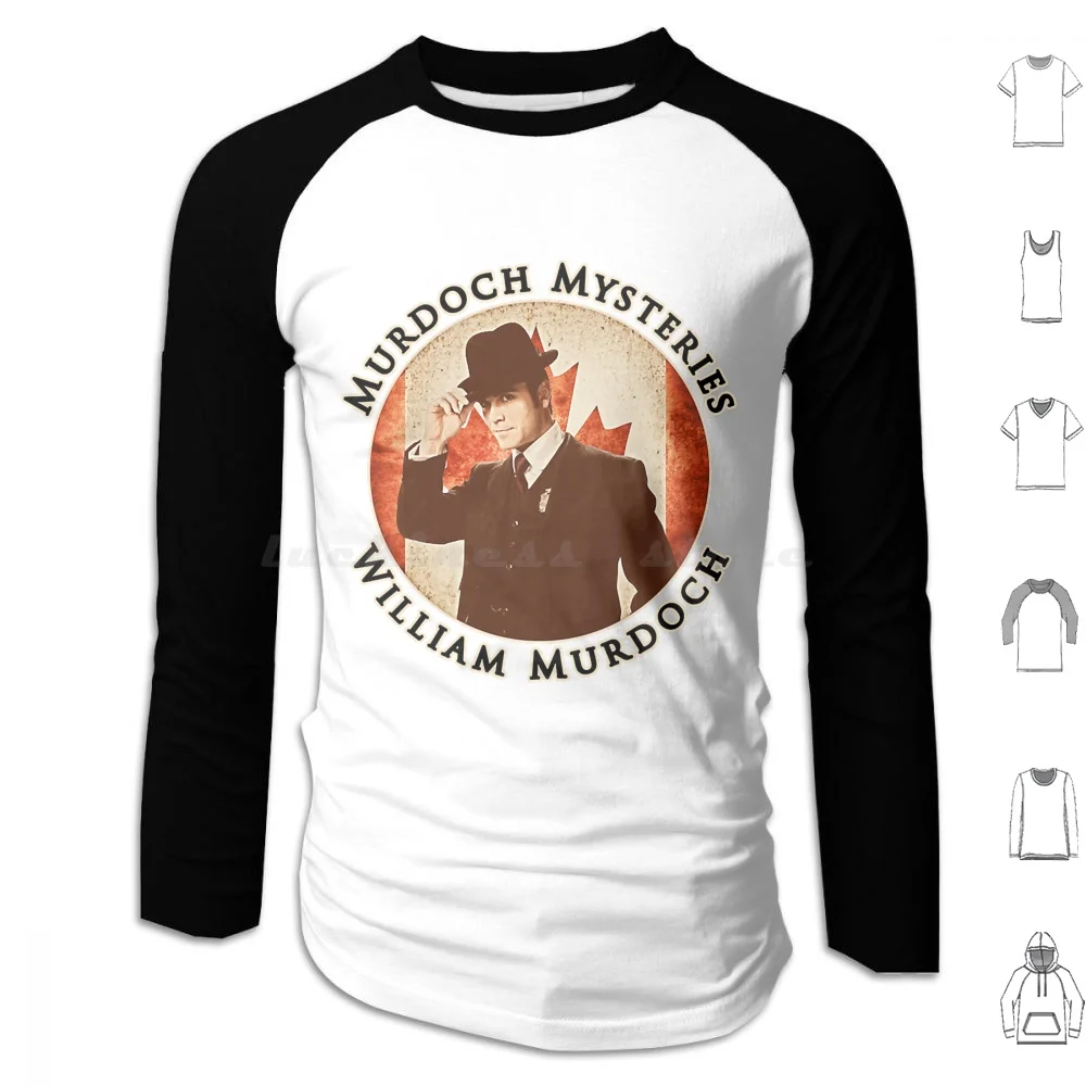 Murdoch Mysteries William Murdoch With Vintage Effect Hoodies Long Sleeve Murdoch Mysteries Murdoch Julia Ogden George