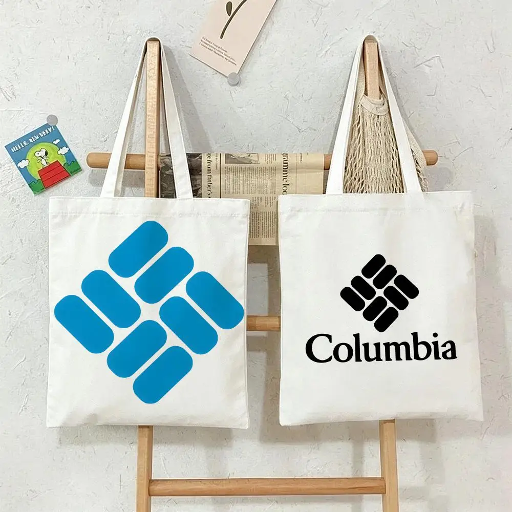 Brand C-ColumbiaS Storage Bags  Shopper Bags Handbags Canvas Shoulder Bags Woman Shopping Bags High Capacity