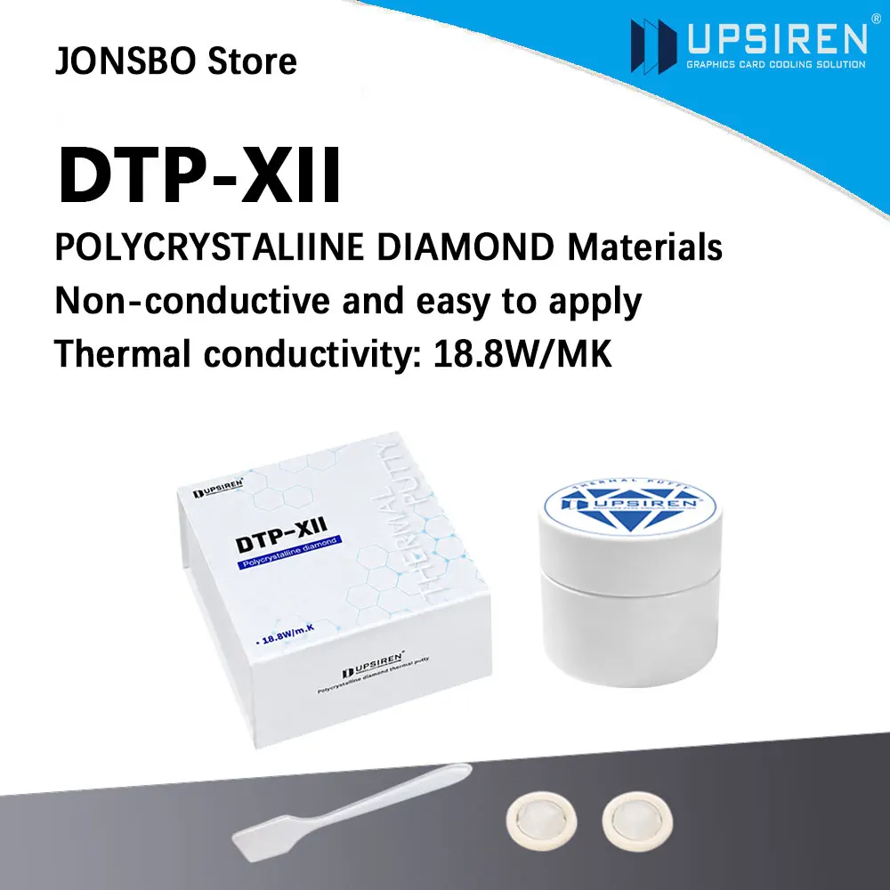 UPSIREN 18.8W DTP-XII Polycrystalline Diamond Thermal Putty,VGA GPU IC Processor Rapid Cooling Thermal Putty Replace thermal pad