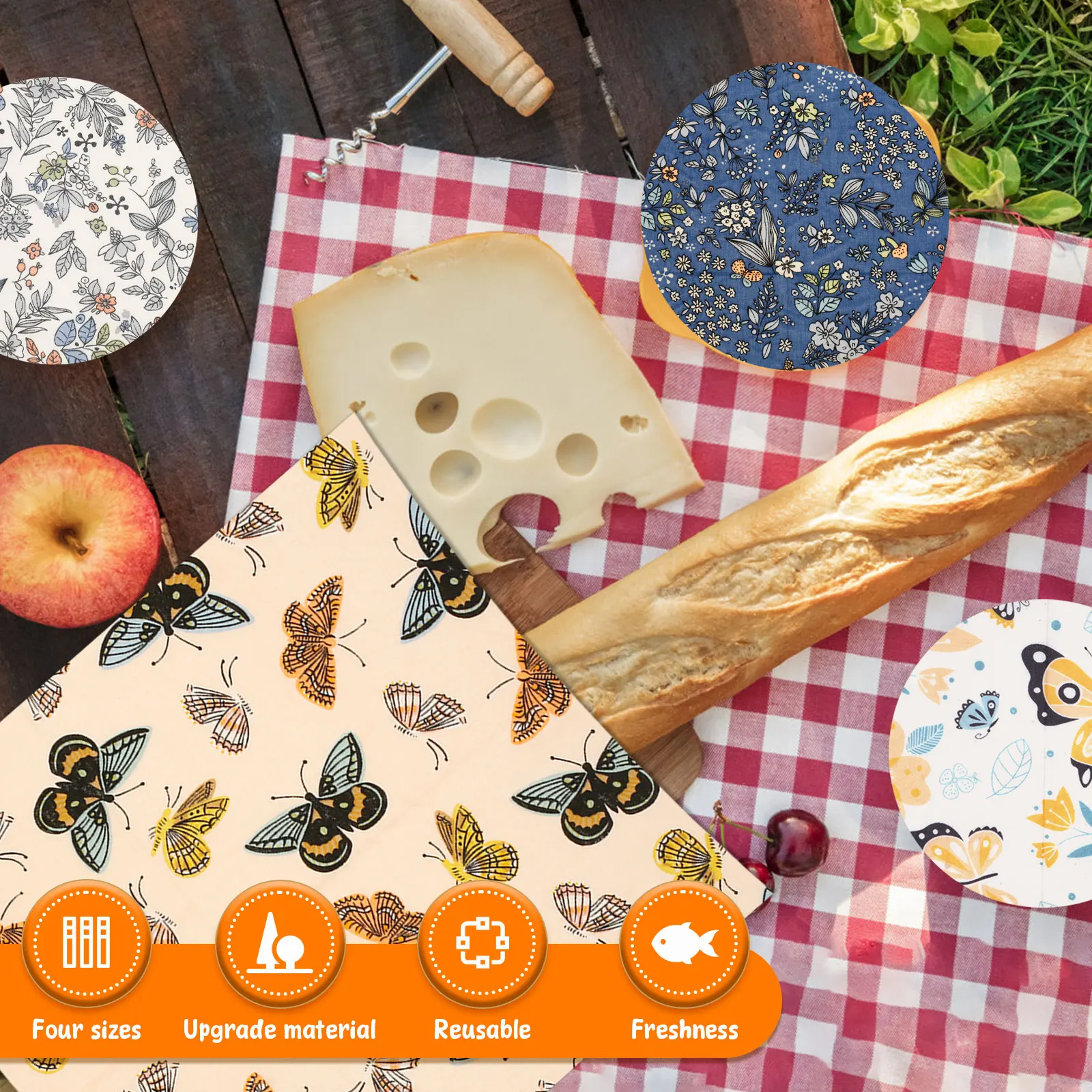 11 pezzi set di involucri alim - Beeswax Food Cover recensione e prezzo