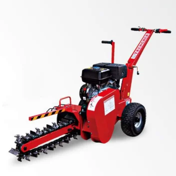 Walk Behind Chain Trencher 15HP 600mm Depth Mini Ditcher Farm Trenching Machine
